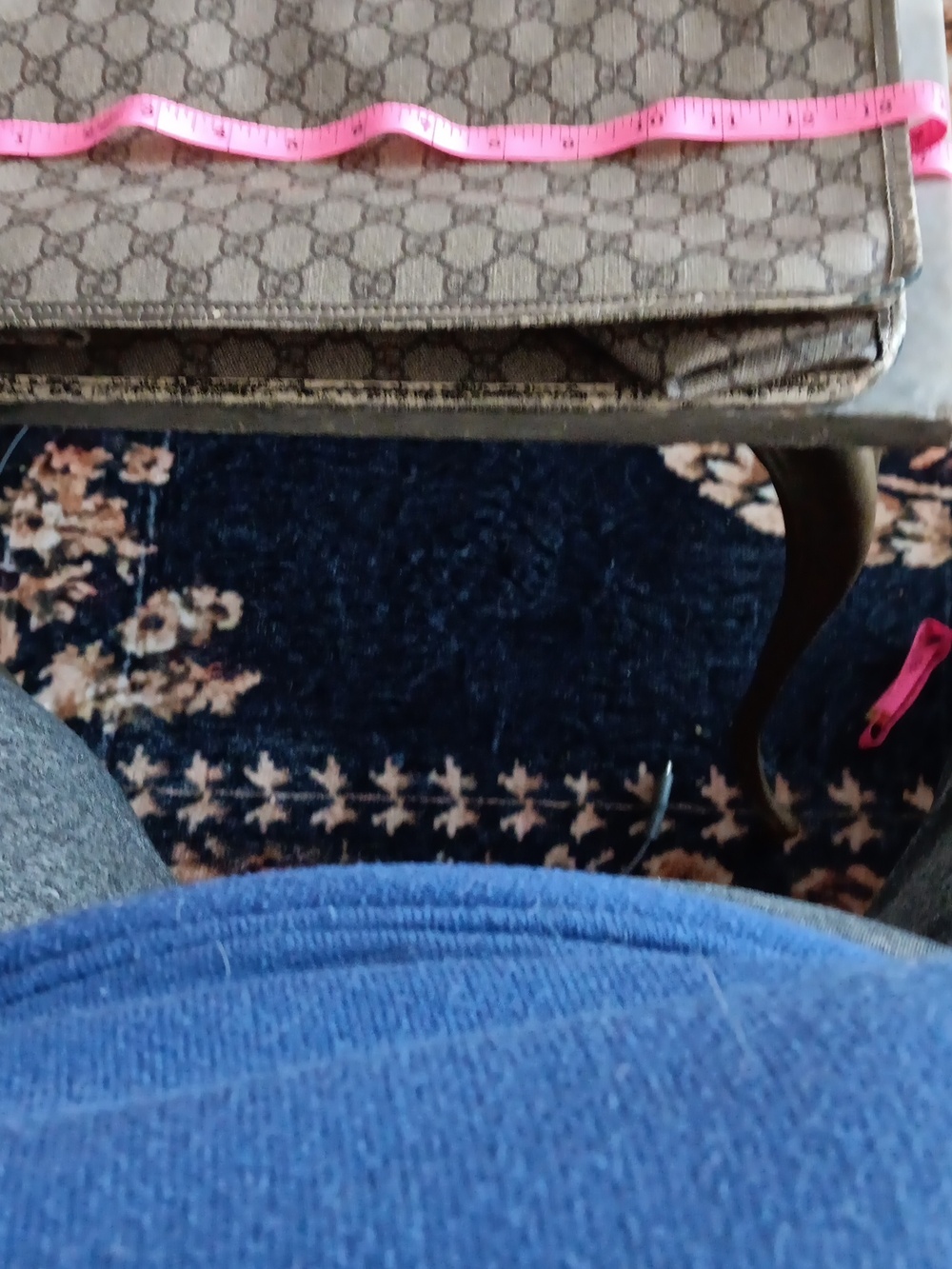 Gucci Monogram Top-Handle Tote in Beige/Brown - Picture 8 of 9